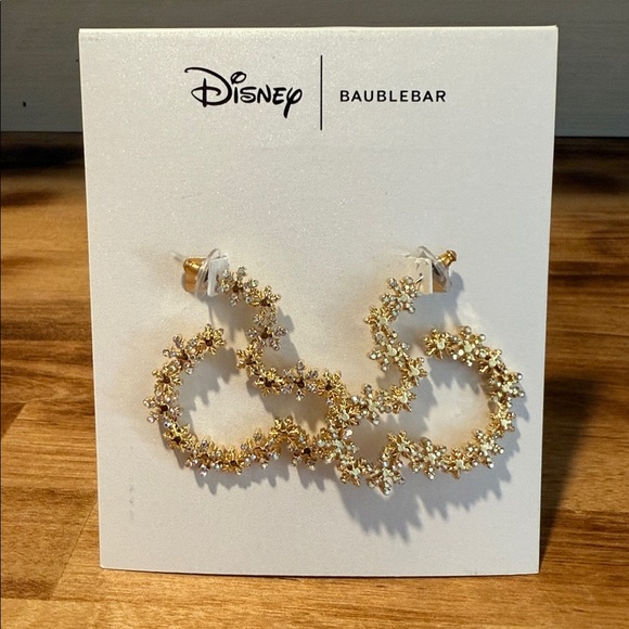 BaubleBar Disney Mickey Mouse Let It Glow Earrings-Statement Snowflake Earrings - Picture 3 of 7